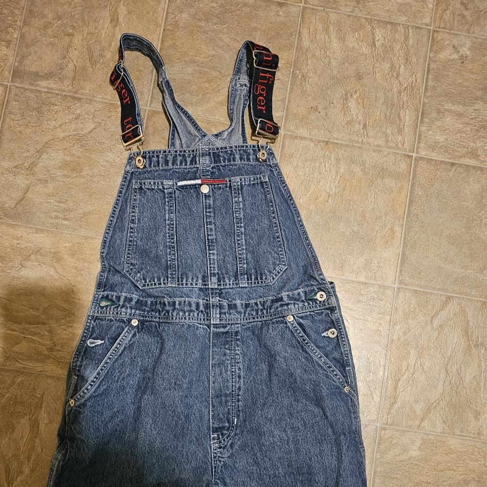 Vintage y2k Tommy Hilfiger carpenter overalls - medium